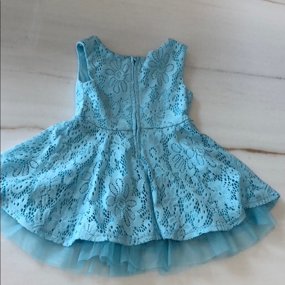 Gabby blue lace toddler dress - Picture 3 of 4